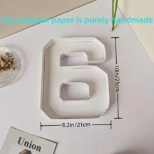 1pc 0-9 Number Design Photo Prop Tray, Not For Direct Food Contact, DIY Cooked Food Number Plate, Decorative Party Cardboard Number Box, Suitable For Elderly Birthday Fruit Cookies Dessert Plate, Cake Display Stand, Graduation Ceremony, 1st Birthday, Family Gathering, Bridal Shower, Atmosphere Decoration, Handmade