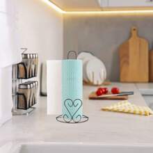 Iron Standing Kitchen Paper Towel Holder, Table And Kitchen Storage Toilet Paper Stand, Vertical Paper Towel Rack - Multicolor - View 4