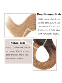 Seamless Tape In Hair Extensions Human Hair Straight Extensions Skin Weft Adhesive Glue On Salon Quality For Woman 20PCS/30g Halloween Costumes - S4/27 - View 6