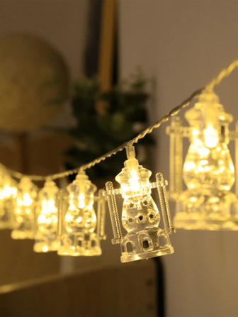 1 件 LED 穆斯林链灯、宫灯油仙女灯、穆斯林开斋节 RAMADAM 装饰礼物、伊斯兰开斋节 RAMADAM、户外派对装饰酒吧节日氛围灯