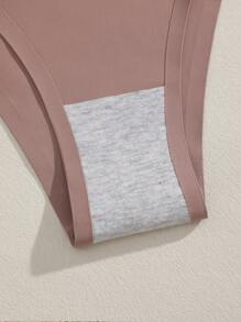 FINETOO 8 件装纯色印花无缝女士性感三角裤，舒适基本款内裤 - 彩色 - 查看 7