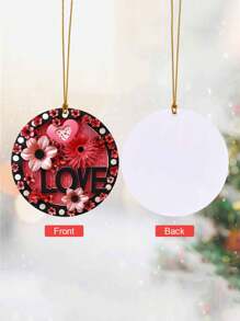 1 件 LOVE 情人节 2D 亚克力装饰，理想的情人节礼物，婚礼派对装饰，婚礼季节家居窗饰，情侣周年纪念礼物，多用途悬挂装饰，订婚派对装饰礼物生日毕业 - 彩色 - 查看 10