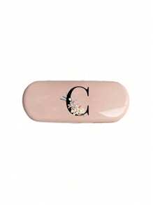 1pc Creamy/Monet-Style Solid Color Glasses Case, New And Simple Design, Convenient And Portable With Waterproof And Dustproof Function