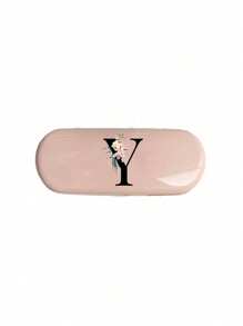 1pc Creamy/Monet-Style Solid Color Glasses Case, New And Simple Design, Convenient And Portable With Waterproof And Dustproof Function