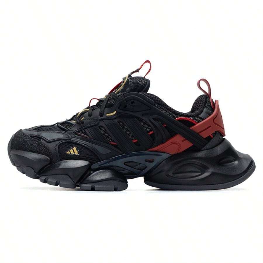 Adidas XLG RUNNER DELUXE 男女款轻便低帮跑步鞋,舒适运动休闲运动鞋 - 黑色 - 查看 1