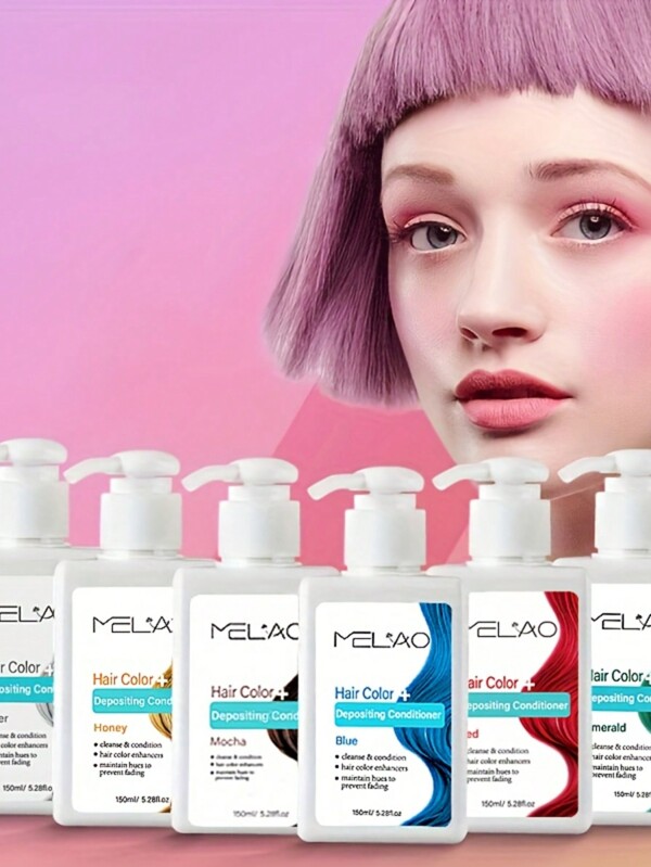 MELAO MELAO Hair Dye - Semi Permanent Hair Color Depositing Conditioner, Cruelty-Free