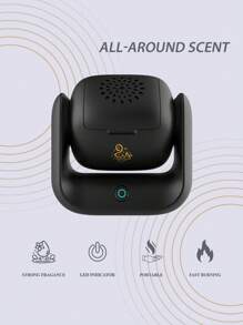 bukhoon 可旋转电子香炉 新款旋转香薰机 高品质阿拉伯香炉 USB 可充电礼品套装 - 單色 - 查看 8