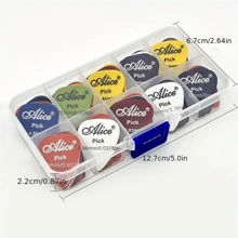 30/50pcs Guitar Picks, Matte ABS Resin Smooth & Durable Plectrums, Mixed Thickness, Suitable For Acoustic Electric Guitar, Bass Or Ukulele, Boxed, Great For Beginners - Multicolor - View 13