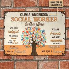 Office Custom Classic Metal Nameplate - 7.87 X 11.81 Inches