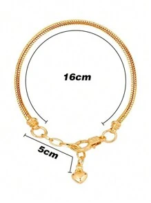 1pc High Quality Stainless Steel Adjustable Snake Bone Bracelet, Low Allergy, Unisex, 2 Colors Available