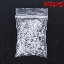 10pcs Transparent Flower Heart Stud Earrings Simple Plastic Ear Jewelry Retro Resin Earrings For Women Daily Wear Valentines - Earrings - View 9