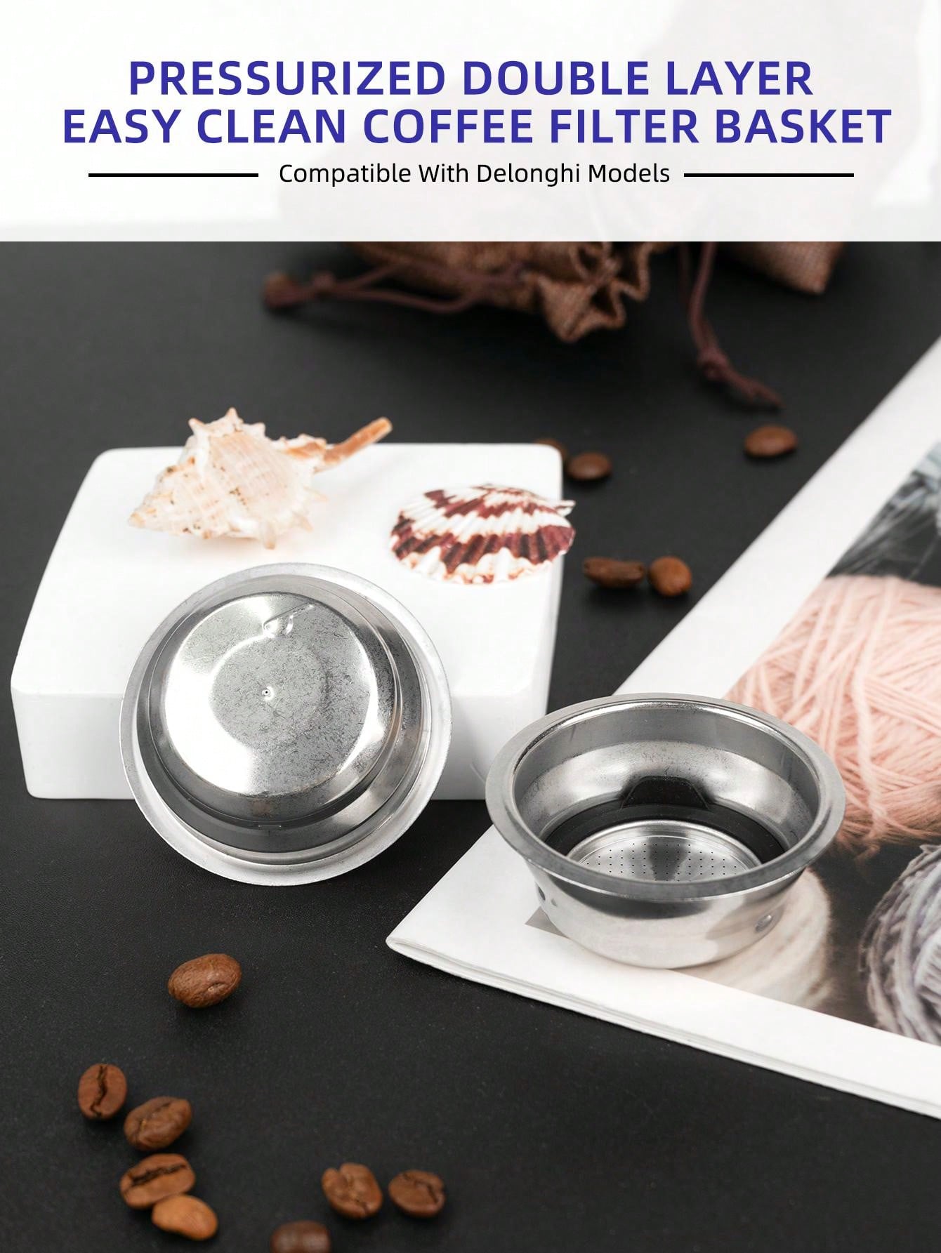 Kaffee-Siebträgerfilter für Ninja Luxe Café Premier Series Ninja ES501EU ES601 655 701 | Korb nicht inbegrepen  15