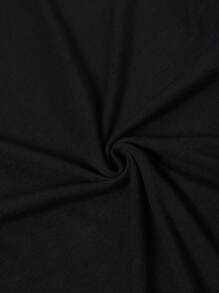 Womens Figure Print Casual T-Shirt - Stylish Crew Neck, Short Sleeves For Spring & Summer - Lightweight, Comfortable Fashion Clothing - màu đen - Xem 5