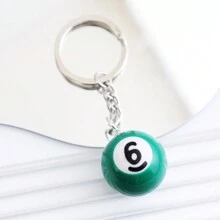 1pc Unisex Billiard Ball Keychain Pendant, Bag & Car Keyring, Perfect Gift - Multicolor - View 23