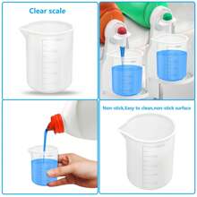 柔性洗衣粉杯，硅胶洗衣粉量杯，可洗洗衣量杯，适用于液体洗涤剂，可重复使用柔性硅胶量杯