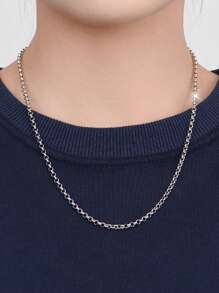 925 Silver Necklace For Men & Women, Fashionable Fine Jewelry Gift