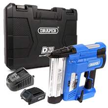 Draper D20 Nail Gun Cordless | 20V Nailer And Stapler Gun | 2Ah Battery And Charger Included | Brad Nailer Electric Stapler | 00646 - 藍色1 - 查看 1