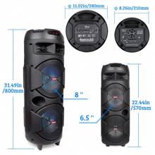 5000W Portable Bluetooth Speaker Sub Woofer Heavy Bass Sound Party System W/ Mic - 1 - 查看 2