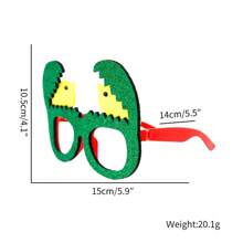 1 件复活节兔子蛋壳形趣味派对装饰眼镜道具