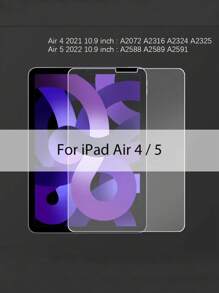 1pc High Definition, High Transparency, Scratch-Resistant, Full-Screen Coverage, Strong Anti-Fingerprint, Sensitive To Touch, Tempered Glass Screen Protector Compatible With IPad