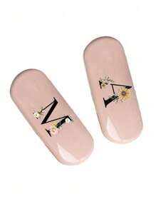 1pc Creamy/Monet-Style Solid Color Glasses Case, New And Simple Design, Convenient And Portable With Waterproof And Dustproof Function