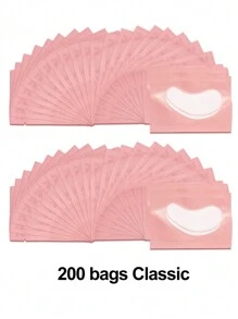 Waloshow 50-100-150-200pairs Eye Patches Eyelash Extension Under Eyelashes Fake Lashes Stickers Lash Extension Supplies Patches For Building Eyelid - Pink - View 19