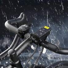 1 件新款自行车智能灯传感器前灯，Type-C 可充电无线遥控显示自行车灯 - 彩色 - 查看 8