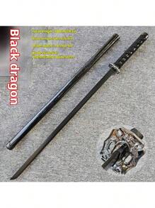 1pc Anime Sword Toy, Wooden Samurai Katana Sword With Sheath, Martial Arts Training Sword Prop, Perfect For Birthday, Christmas Gifts - Multicolor - View 10