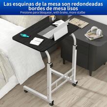 Ajustable Mesas Laterales Escritorio Mesa Auxiliar Mesa Para Jardín Soporte Para Laptop Pupitres Mesa Para Laptop Con Ruedas Y De Altura Ajustable - Negro - Ver 3