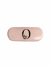 1pc Creamy/Monet-Style Solid Color Glasses Case, New And Simple Design, Convenient And Portable With Waterproof And Dustproof Function