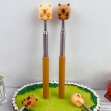 1pc New Capybara Shape Telescopic Finger Reading Stick Cute Cartoon Reading Finger Telescopic Point Reading Stick Teaching Whip Teaching Stick (Style Color Random) - Multicolor - View 5