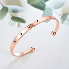 Set de 2 piezas de lujo dorado - Reloj de mujer y pulsera Love de acero inoxidable, un regalo para mujeres