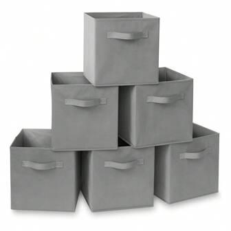 1/2/6 件装储物箱、可折叠织物储物立方体和布料储物整理抽屉，用于衣柜和玩具储物卧室、整理器、家庭储物、女式白色 T 恤、女式黑色裤子、女士冬装、连衣裙、女士冬装、优雅女士连衣裙、女士白色衬衫、长袖、女士白色连体裤、女士春季连衣裙、女士春季服装、春季、春季服装、极简主义、夏季上衣