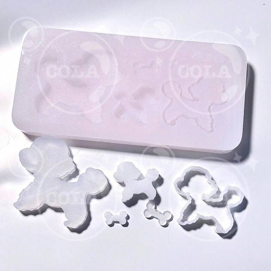 Puppy Mold Resin Casting Mold Silicone Mold Accessories Resin Liquid Mold Resin Keychain Silicone Mold Resin Mold