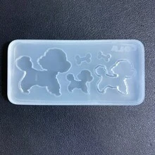 Puppy Mold Resin Casting Mold Silicone Mold Accessories Resin Liquid Mold Resin Keychain Silicone Mold Resin Mold
