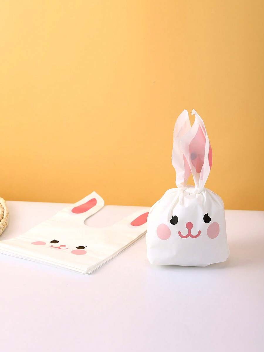 20PCS Easter Theme Cute Cartoon Jewelry Candy Biscuits Storage Gift Bags Baking Stickers Gift Packaging Bags - Multicolor - View 1