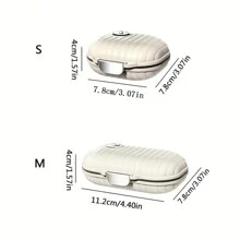 1pc Portable Pill Box Travel Seven Days 7 Grid Sub-Packaging Pills Sealed Storage Box Pill Organizer - Multicolor - View 7