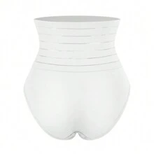High Waist Women Tummy Control Shapewear Thong Panty Cotton Panties Sexy Knickers Body Shaper Briefs Underwear Underpants Slimming Abdomen Compression - White Briefs - View 5