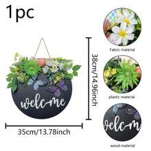 Easter Hanging Door Sign Egg Butterfly Letter 3D Bow Wooden Decoration For Shop Home Party Garden - Black - View 7