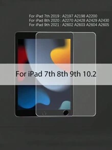 1pc High Definition, High Transparency, Scratch-Resistant, Full-Screen Coverage, Strong Anti-Fingerprint, Sensitive To Touch, Tempered Glass Screen Protector Compatible With IPad