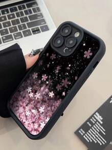 1个极简樱花纹理多层加厚防摔TPU手机壳，兼容苹果17/16 Pro Max/16 Pro/16/16 Plus/11、15 Pro Max、14 Pro Max、三星Galaxy、荣耀、X7B、X8B、S24、S24U、23U、A55、A54、A13、A14