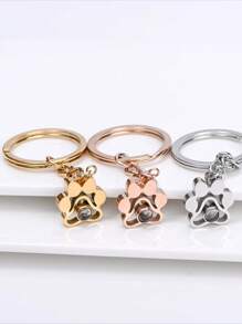 Customized Pet Projection Photo Keychain, Personalized Paw Print Keyring, Stainless Steel Dog Image Memorial Gift, Engraved Pet Memorial Gift For Men, Bag Charm, Rainbow Bridge Keepsake - Photo Keychain - View 11