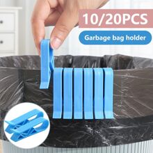 10/20pcs Garbage Bag Clips, Practical Sealing Clips, Non-Slip Trash Can Clips, Garbage Sorting Tools, Men's Tools - Blue - View 1
