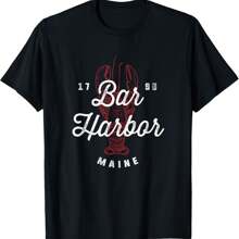 Bar Harbor Maine Souvenir Cool Vintage Lobster T-Shirt