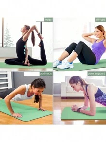 TPE Yoga Mat Women's Sliding Non-Slip Structure Surface Yoga Mat Thickness 6mm Exercise Mat Yoga Pilates Gymnastics (180X57cm)