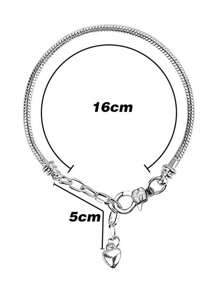 1pc High Quality Stainless Steel Adjustable Snake Bone Bracelet, Low Allergy, Unisex, 2 Colors Available