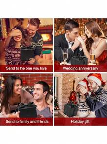 1 set Collar - Caja de regalo de rosa lujosa, perfecta para el Día de San Valentín, Día de la Madre, aniversario, cumpleaños y cualquier ocasión especial - Multicolor - Ver 7