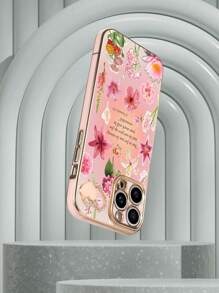 1 st roze TPU galvaniseren Jezus houdt van jou patroon anti-val telefoonhoesje en 1 st roze galvaniseren strass hart telefoonhoesje compatibel met iPhone/bijpassende telefoonhoes/telefoonhoesje met koord/polsband telefoonhoesje/grappig telefoonhoesje/Android telefoonhoesje/telefoonhoesje/telefoonhoesje/OPPO telefoonhoesje/compatibel met iPhone 16 Pro Max