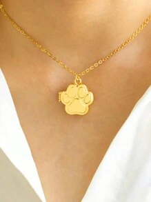 Customized Photo Pendant Necklace, Adorable Cat Paw Print Photo Box Necklace, Customize Photo Of Family, Friend, Pet, Birthday Gift, Memorial Gift, Thanksgiving Gift, Suitable For Daily Wear,Gold,Stylish,Colorful,Vintage,Unisex,Hipster,Simple,Casual,Custom,Personalized,Unique,Ideal Gifts For Him,Ideal Gifts For Her,Her,Boyfriend,Girlfriend,Dad,Mom,Family,Friends,For Anniversaries,For Birthdays,For Graduation,For Prom,For Party,Jewelry Women,Elegant Outfit
