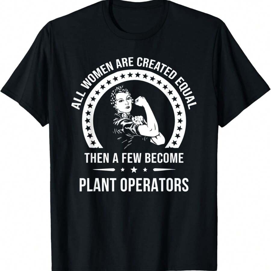 Plant Operator Shirts For Women Plant Operator T-Shirt - Black - View 1